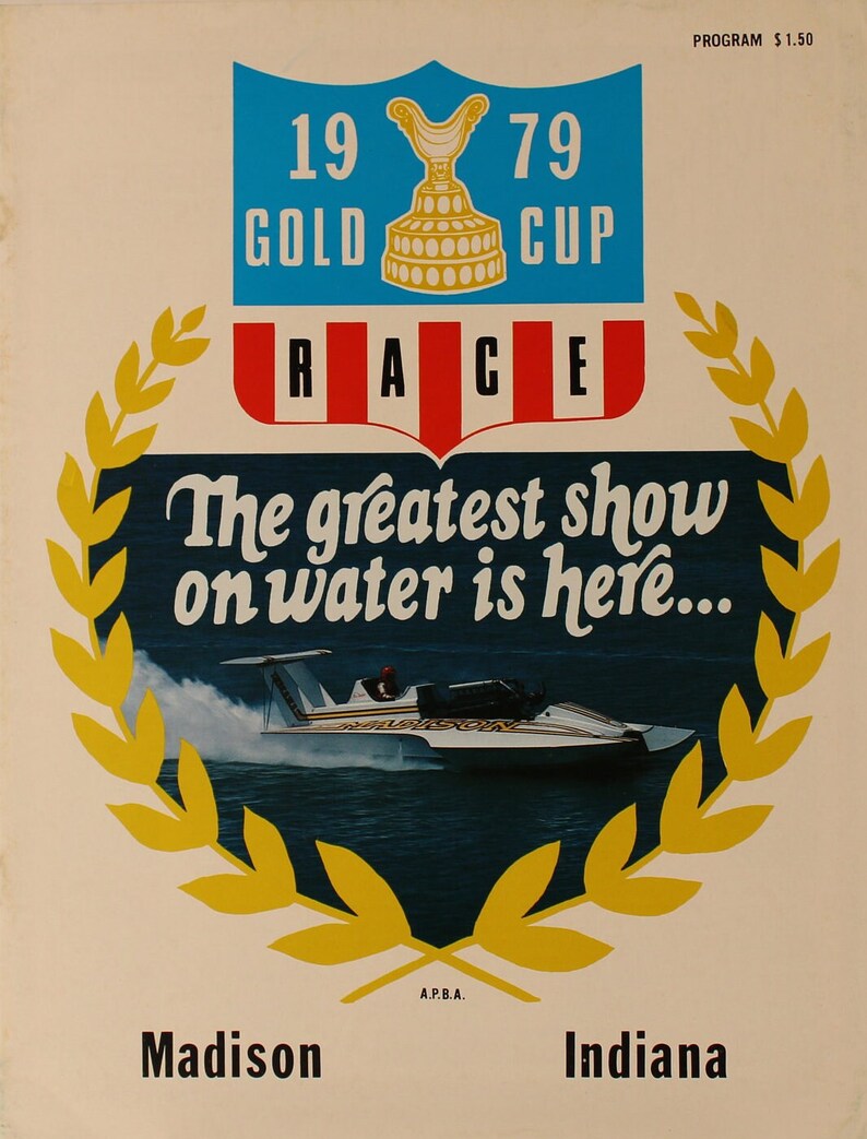 1979 Gold Cup Speed Boat Racing Program Madison Indiana - Etsy