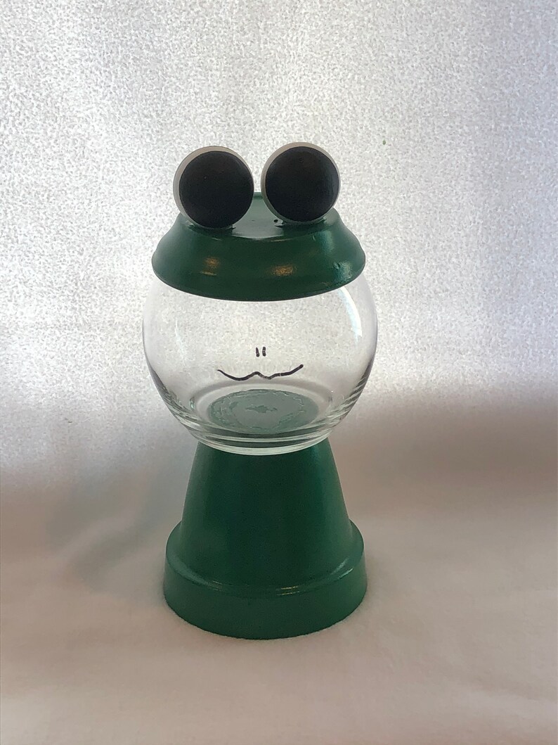 Candy Dish Frog Faux Gumball Machine Room Decor for kid/'s room or nursery party favor