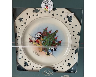 Vintage Lenox Disney Collectible Plate, 1997, Mickey & Co
