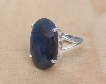 Blue Gemstone Ring - Etsy