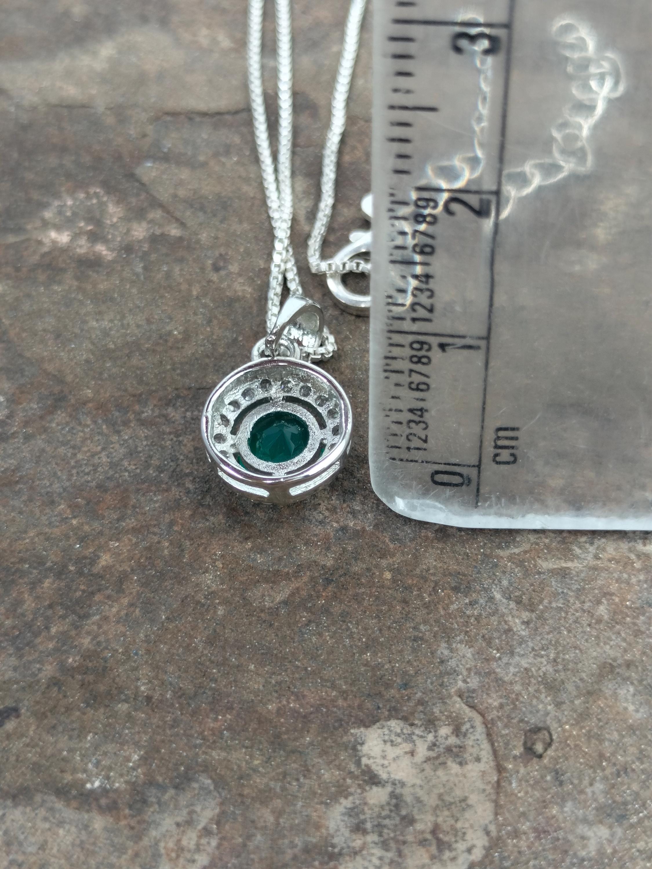 Ciondolo ovale con gemma 14x9 mm - Argento 925 - Citrino x1 - Perles & Co