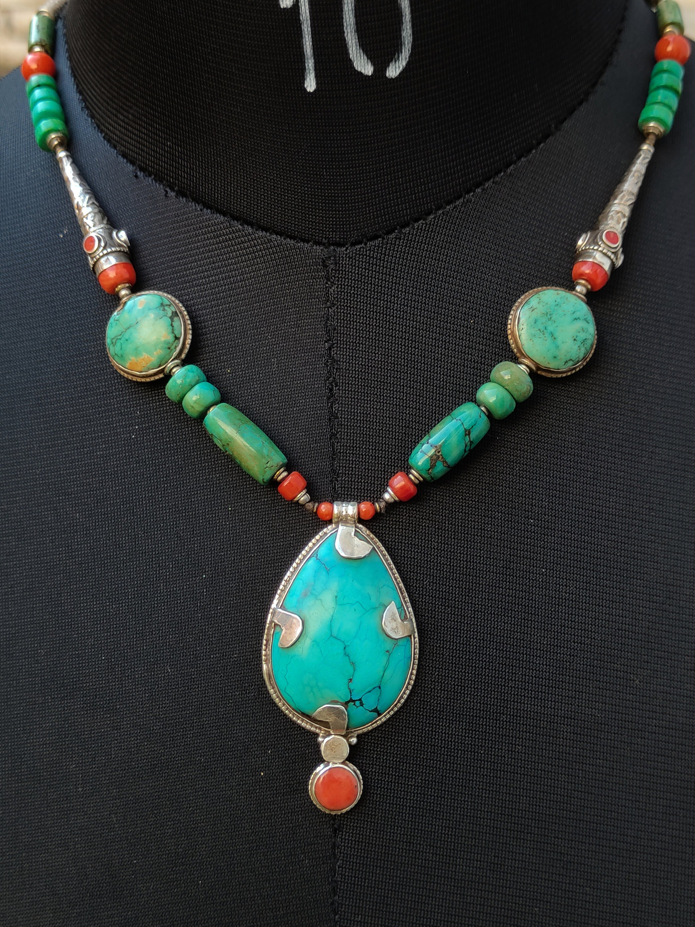 【a-70】　Old new Tibetan style necklace a-70】 Old new Tibetan style necklace Tibetan-style Pendant