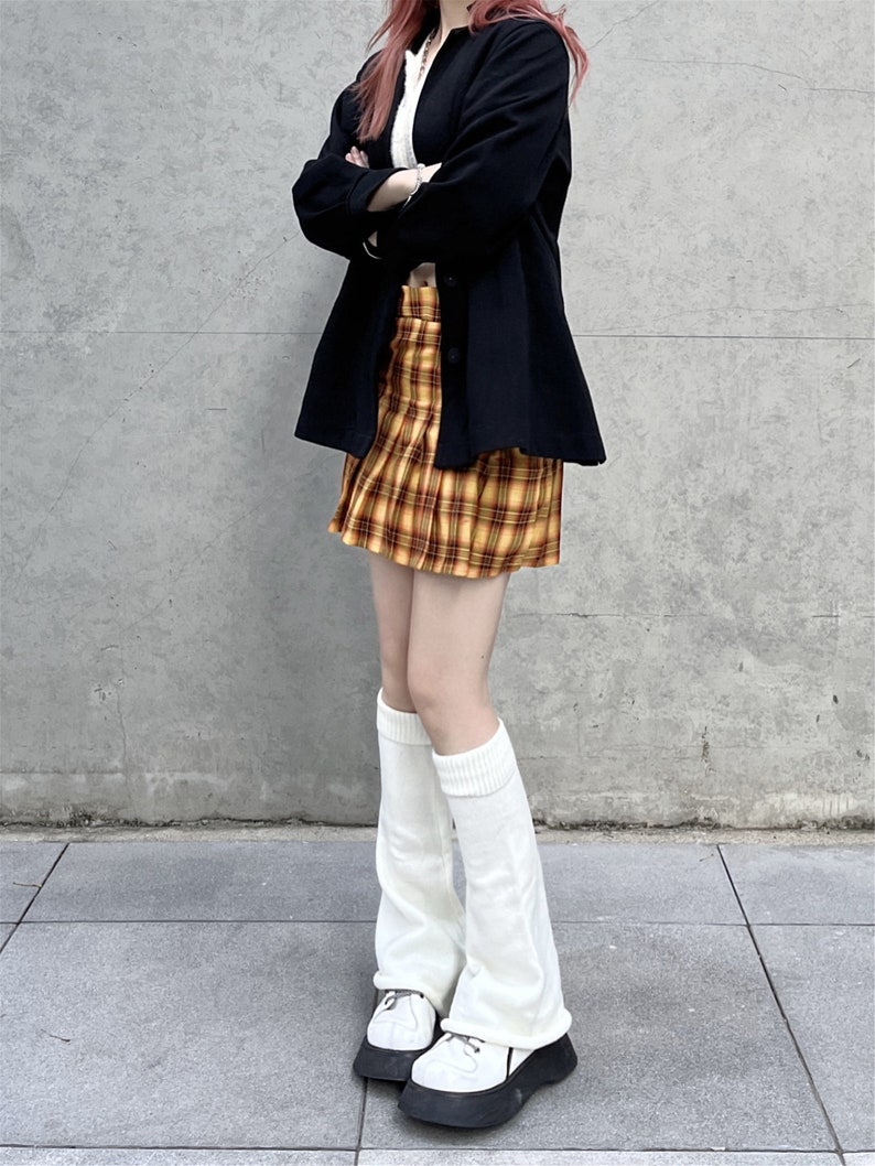 Y2K White Horn Leg Warmers Warm Plush Leg Warmers Warm Socks Etsy New