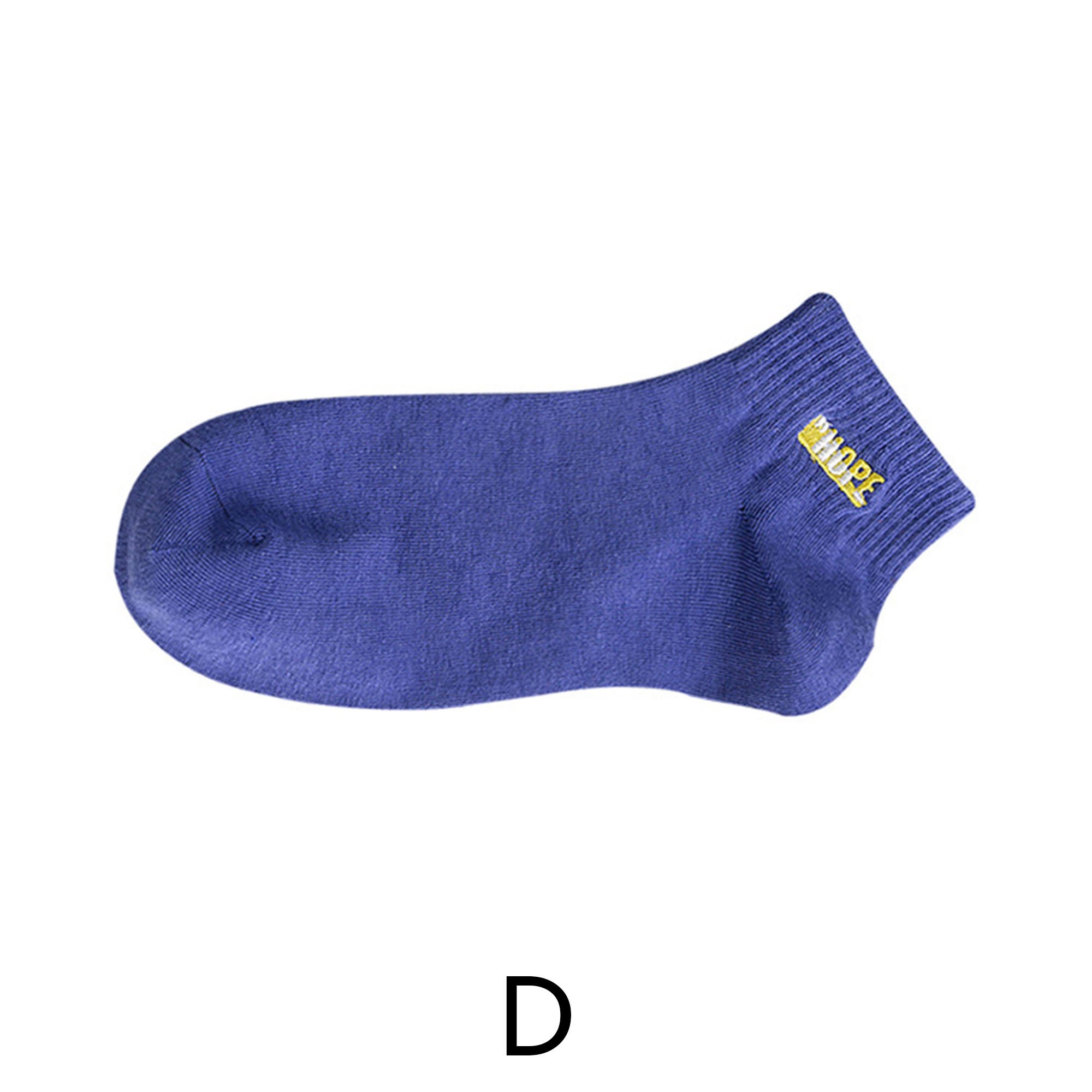 Letter Embroidery Low Cut Socks Simple Low Cut Socks Thin Etsy