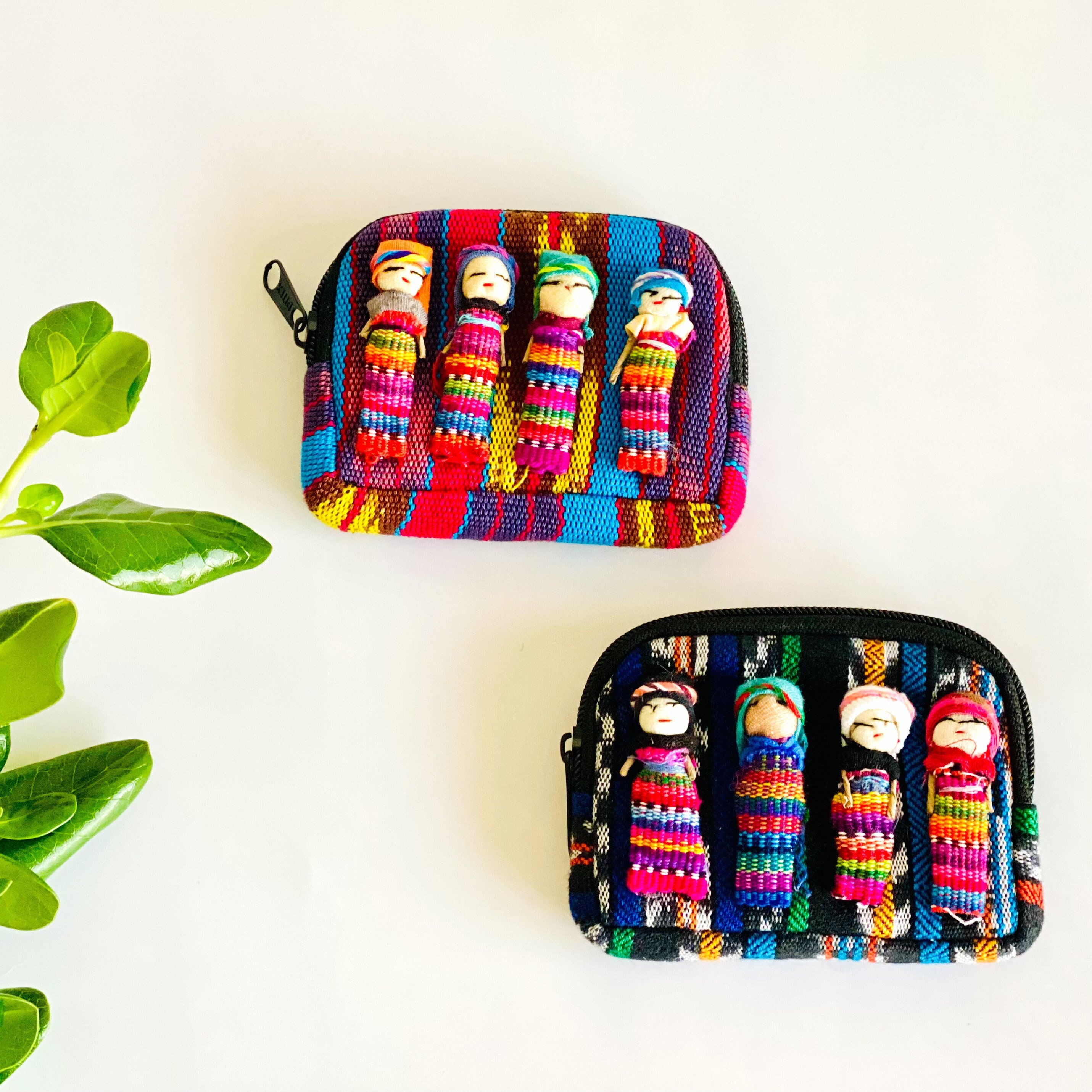 Set of 10 Guatemalan Handmade Worry Dolls With a Colourful Crafted