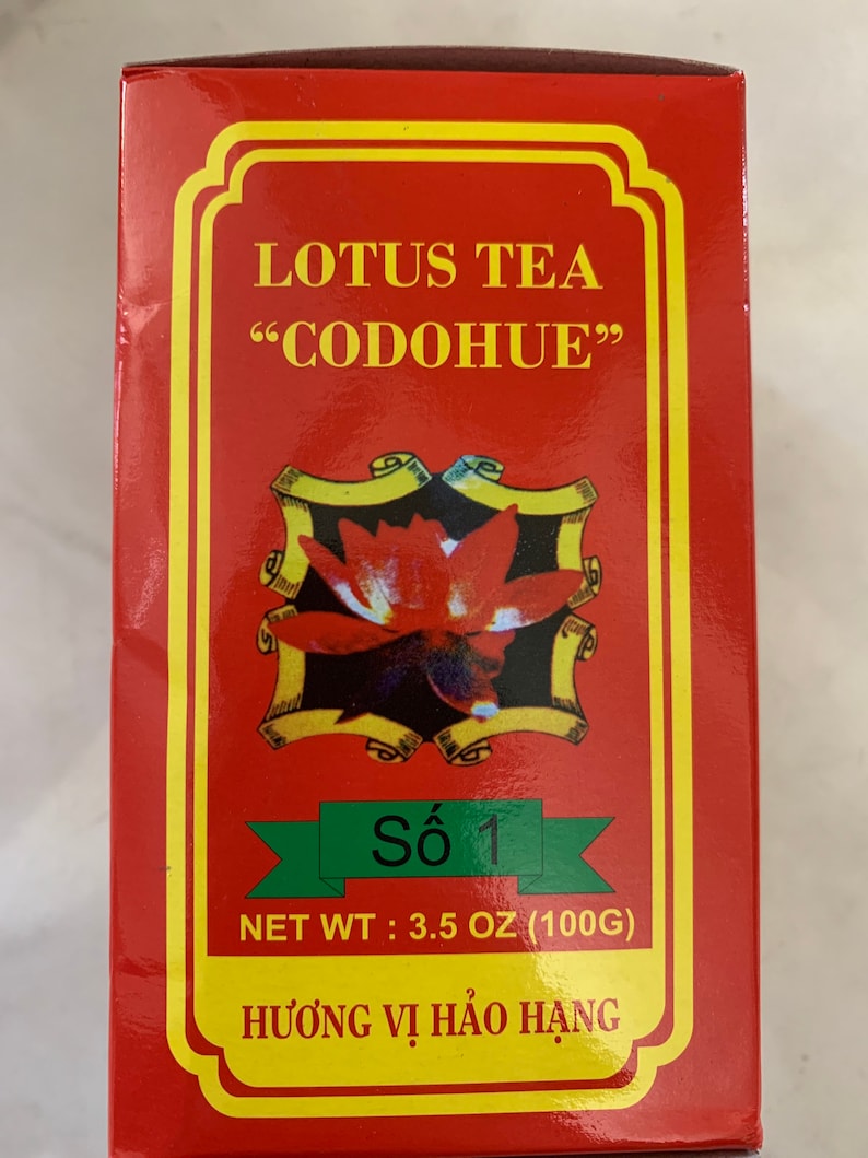 Lotus tea tra man sen Co Do Hue 100g image 2
