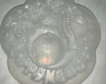 Jelly mold khuon rau câu Vinh Truong happy new year flower shape 20cm