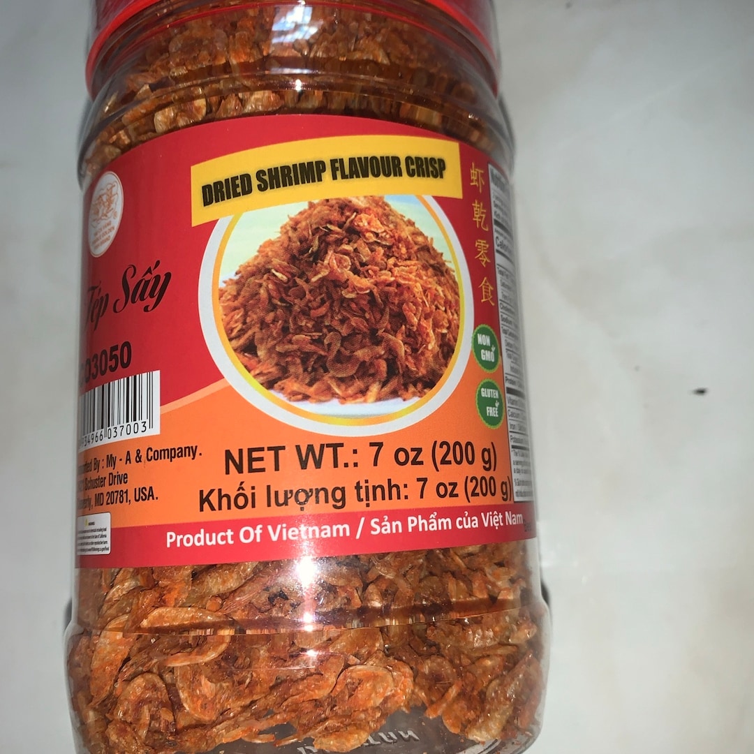 Crispy Tiny Shrimp-ready to Eat 7oz Product of Vietnam Banh Trang Tron