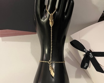 FREYA | 14K Gold Hand Harness Bracelet