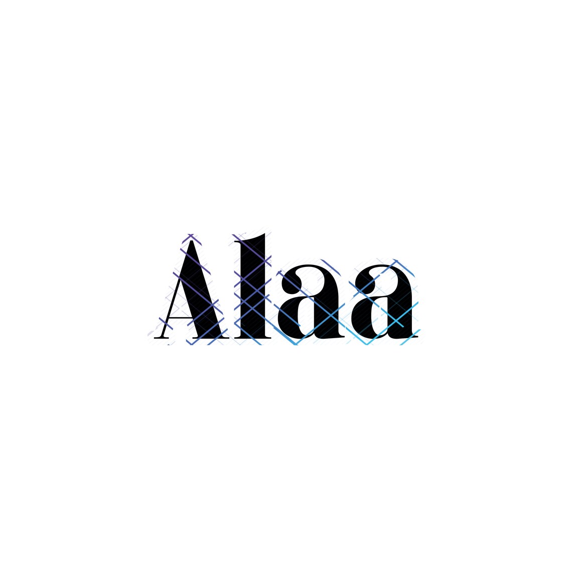 Alaa in English/ Arabic Name Calligraphy. Name Calligraphy Art. PNG and ...
