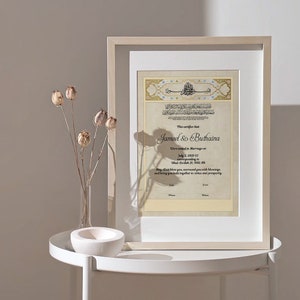 Nikkah Islamische Heiratsurkunde. Digitale Heiratsurkunde. Hochzeit-Souvenir. Hochzeitstag. Hochzeitsgeschenk. AC-19632021/28