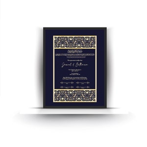 Nikkah Islamische Heiratsurkunde. Digitale Heiratsurkunde. Hochzeit-Souvenir. Hochzeitstag. Hochzeitsgeschenk. AC-19632021/30
