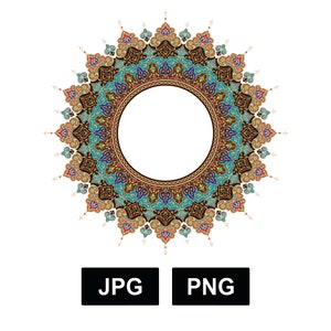 Islamische Florale Kunst. Jpeg, Png. Sofortiger digitaler Download.