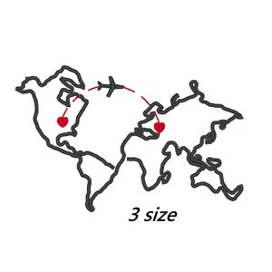 Embroidery design world map Trendy embroidery design for Etsy Map embroidery art world map embroidery world embroidery