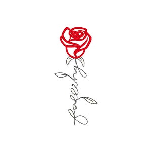 Falling Machine Embroidery Designs,rose Embroidery Design ,instant ...