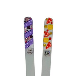 Luxury Handmade Nail File with Czech Crystal Design – Elegant, Durable & Unique