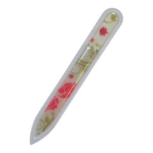 Czech Glass Nail Files / Glass Nail Files with Painted