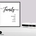 Family Sign &amp; Family Quote Printable Wall Art. - Etsy