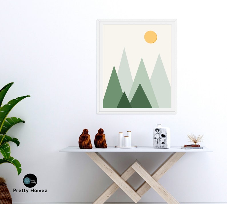 Minimalist Landscape Wall Art Print Etsy