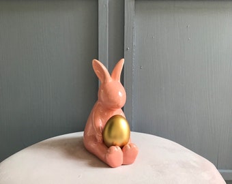 Pink Rabbit Statue - Etsy