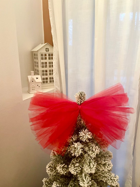 Tulle Bow Top Tip, Christmas in July