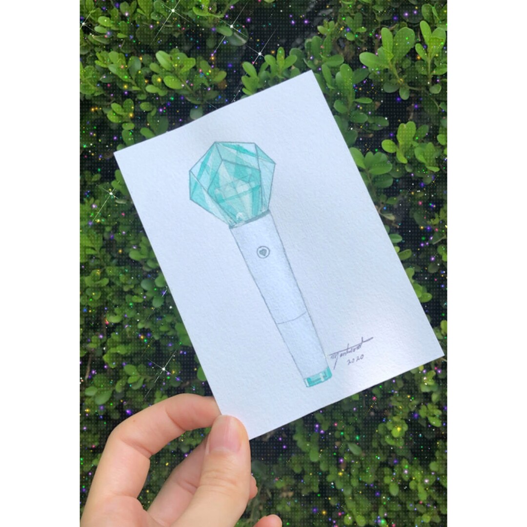 PRINTABLE Shinee Watercolor Lightstick, Kpop Fan Merch, KPOP Print ...