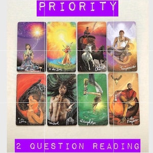 PRIORITÄT 2 Frage in der Tiefe Tarotkartenlegung mit 6 Karten, am selben Tag, psychisch, hellsichtig, innerhalb von 24 Stunden schnelle Antwort