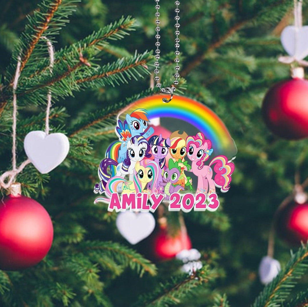 personalized-my-little-pony-ornament-little-pony-christmas-etsy