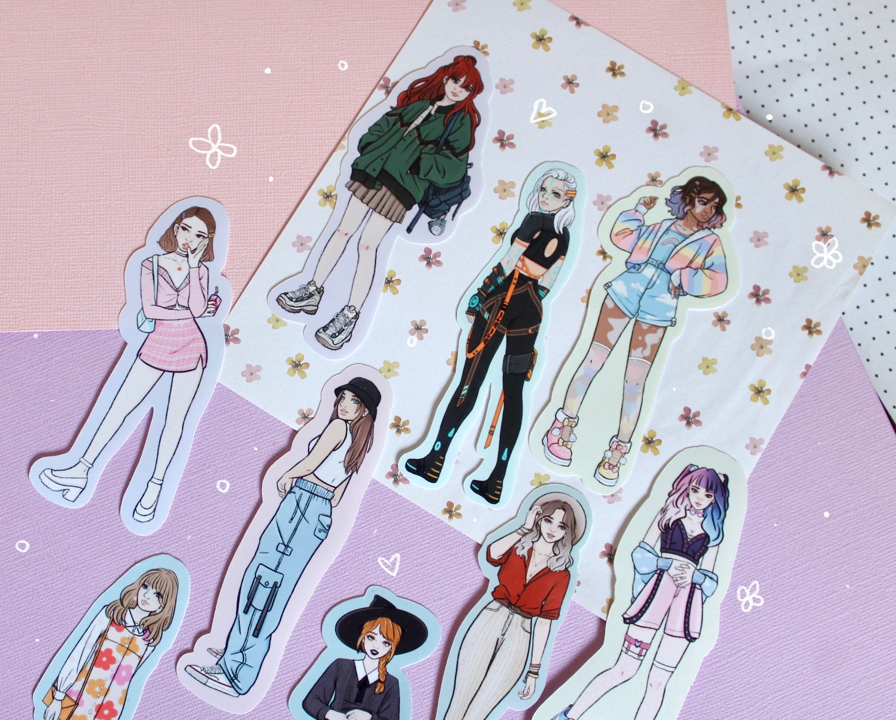 Fashion Girl Aesthetic Stickers