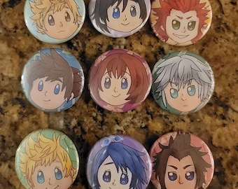 Kingdom Hearts Button Set