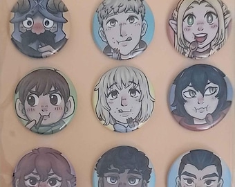 Delicious In Dungeon Buttons!