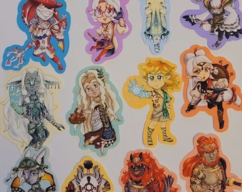 Legend of Zelda: BOTW, Hyrule Warriors and TOTK STICKERS!