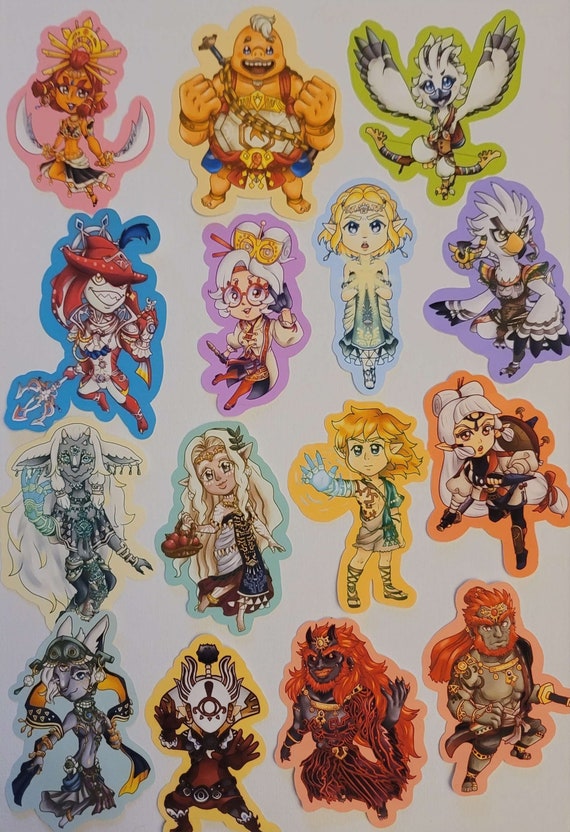Legend of Zelda: BOTW, Hyrule Warriors and TOTK Stickers+pin! - Etsy