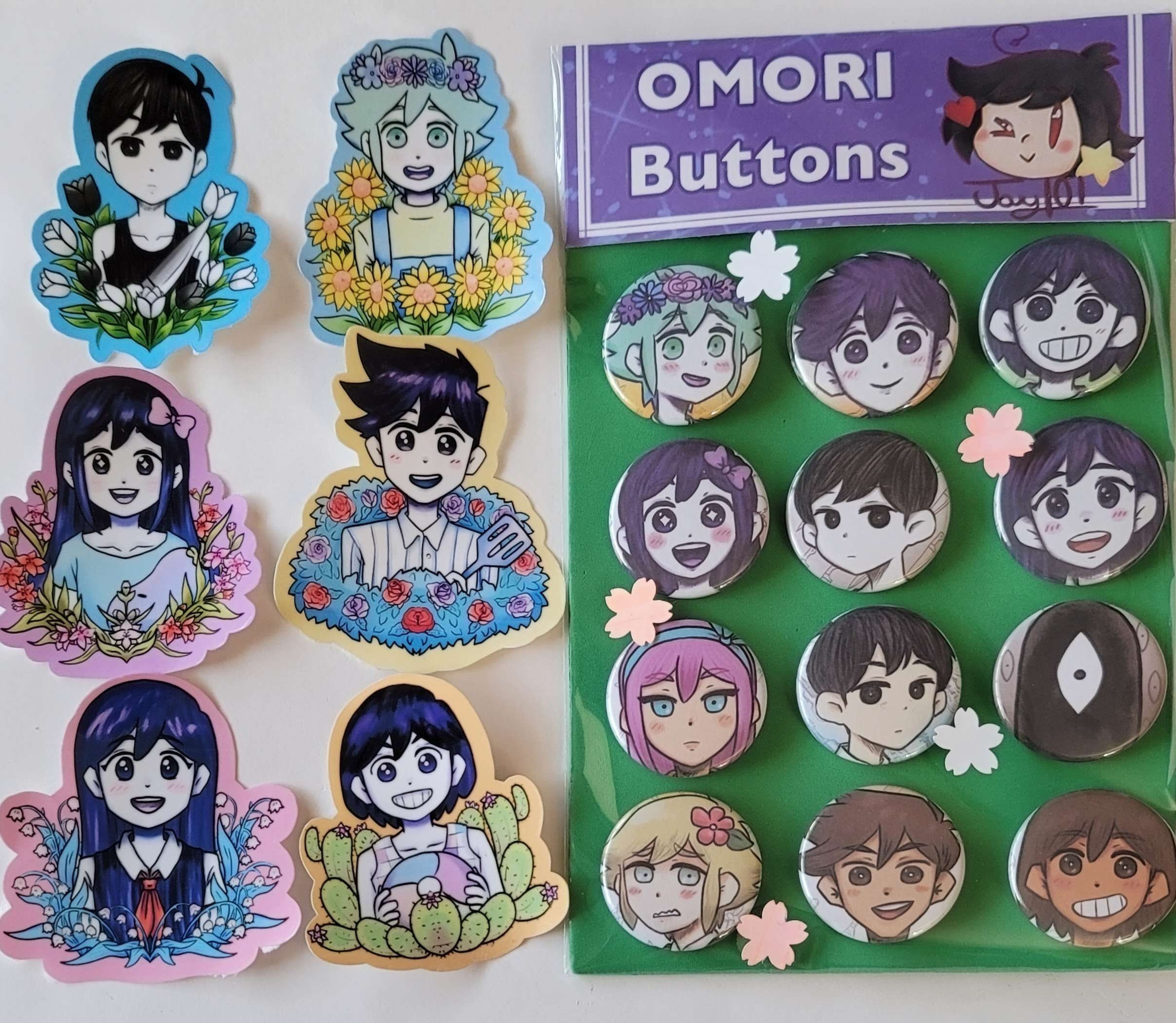 Omori creatures Packs Pin for Sale by Imydos