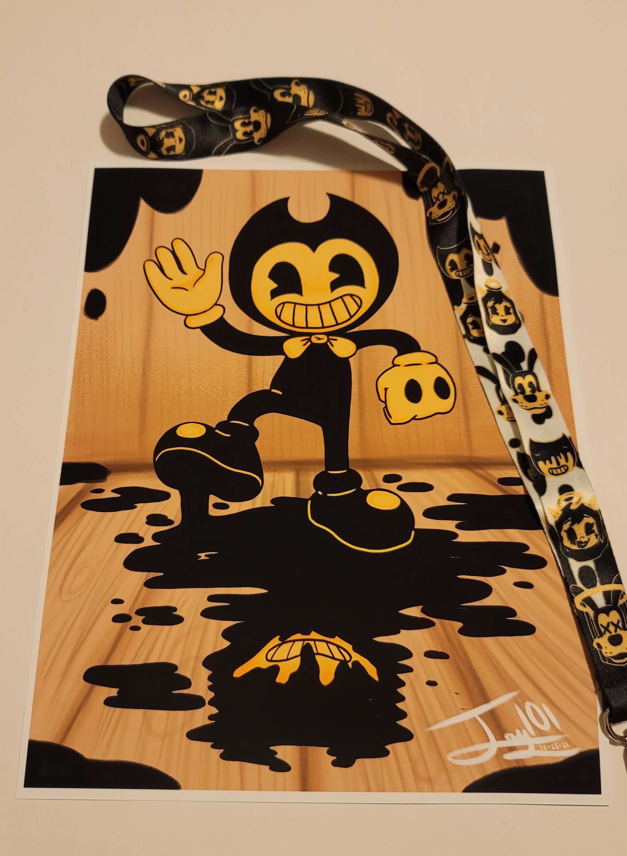 Bendy Ink Machine Themed Birthday Poster 16 X 20 40x50cm -  Israel