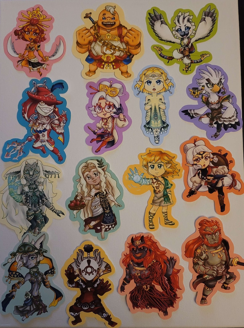 Totk Sticker Legend of Zelda: BOTW, Hyrule Warriors and TOTK Stickers+pin! - Etsy