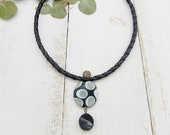 minimalistische Kette mit Muranoglas Anhänger