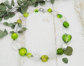 extravagante Kette mit Bergkristall und Herz