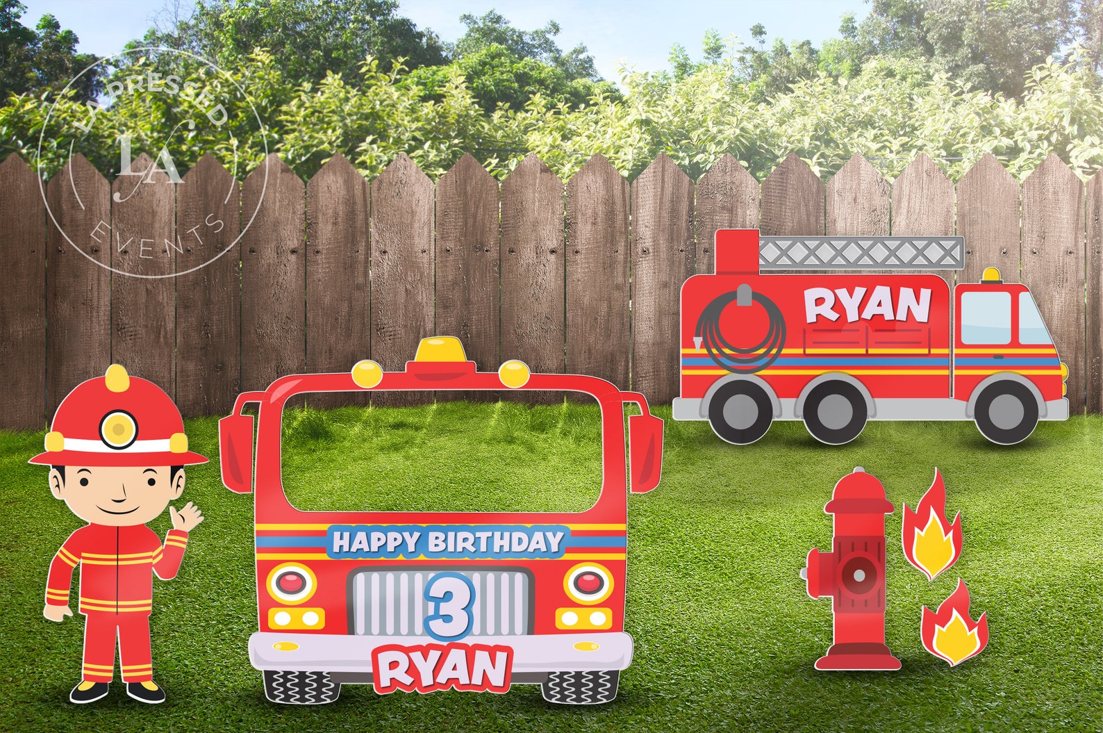 Fire Truck Photo Booth Cutout Fire Truck Wall Art Fire Truck - Etsy