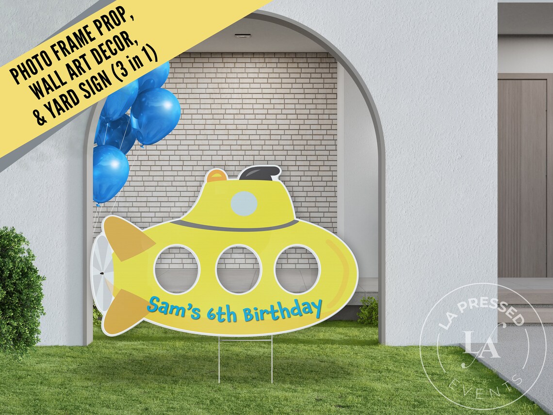 Submarine Photo Booth Frame Submarine Wall Art Submarine Etsy
