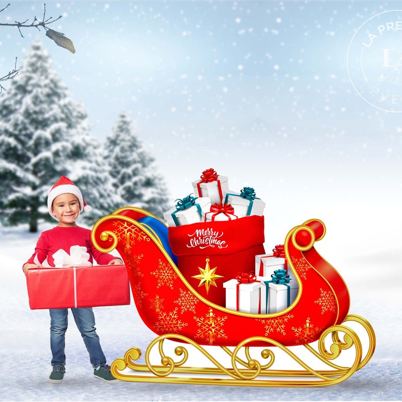 Life Size Santa Sleigh - Etsy