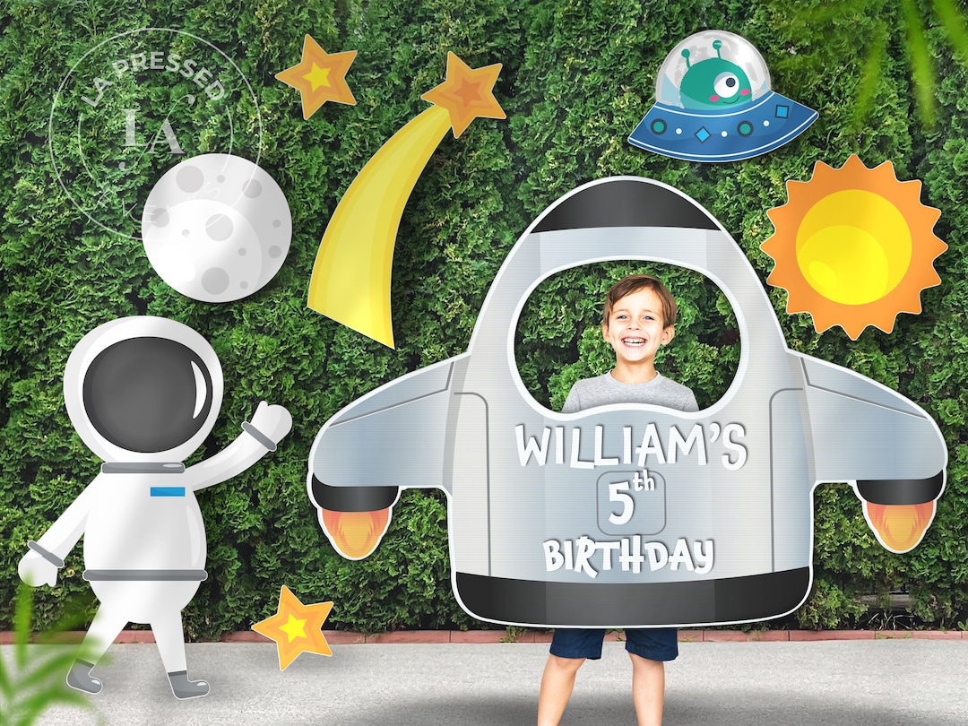 Rocket Photo Booth Frame, Rocket Wall Art, Rocket Yard Sign, Space