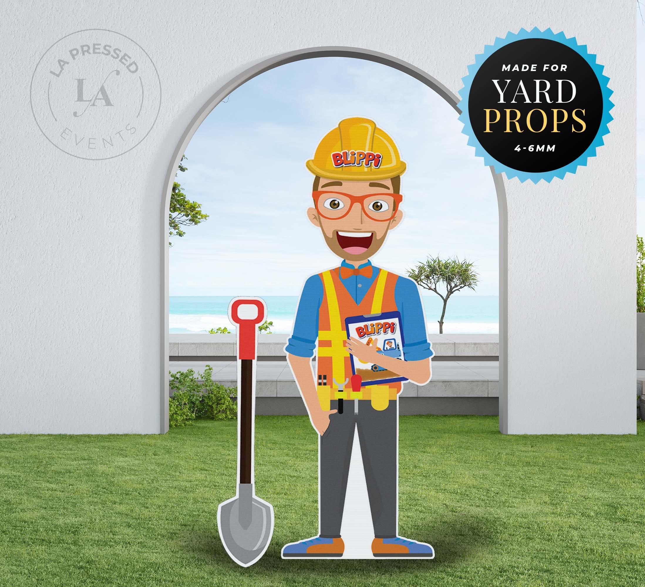 Blippi Construction Theme Party Cutouts Blippi Excavator Etsy En My