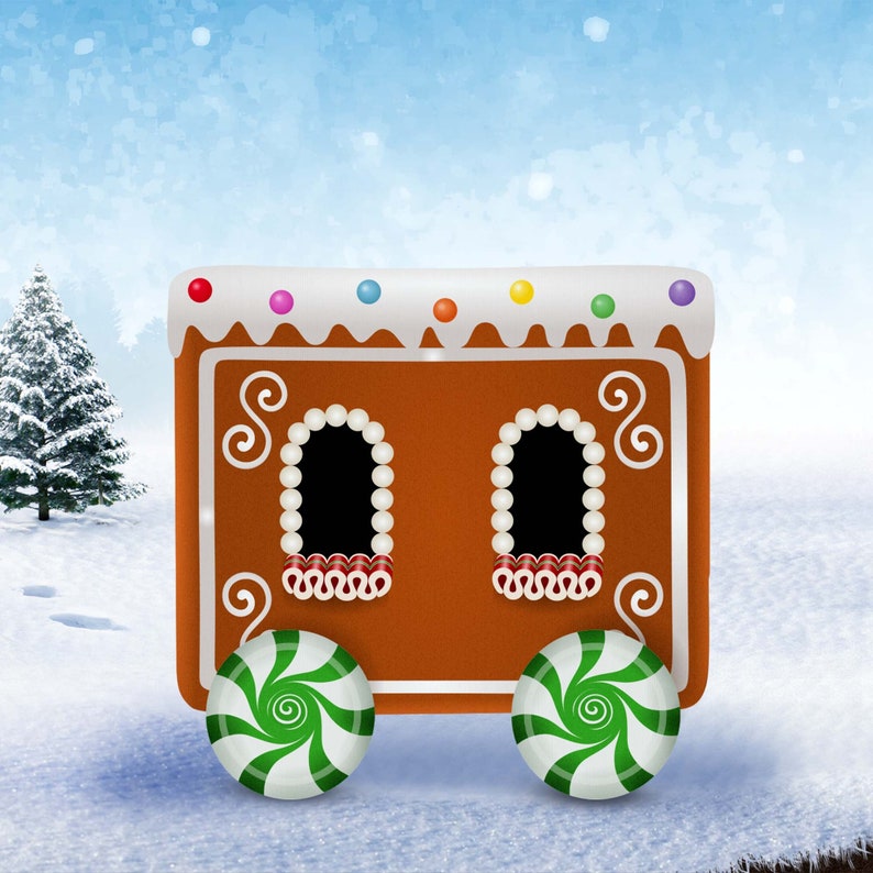 Christmas gingerbread train, candy train