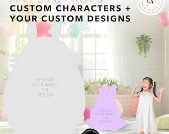 Custom Character Cutout Standee with Easel Back. Life Size Stand Up Decoration. Personalized Party Sign. Personalized Birthday Party Decor