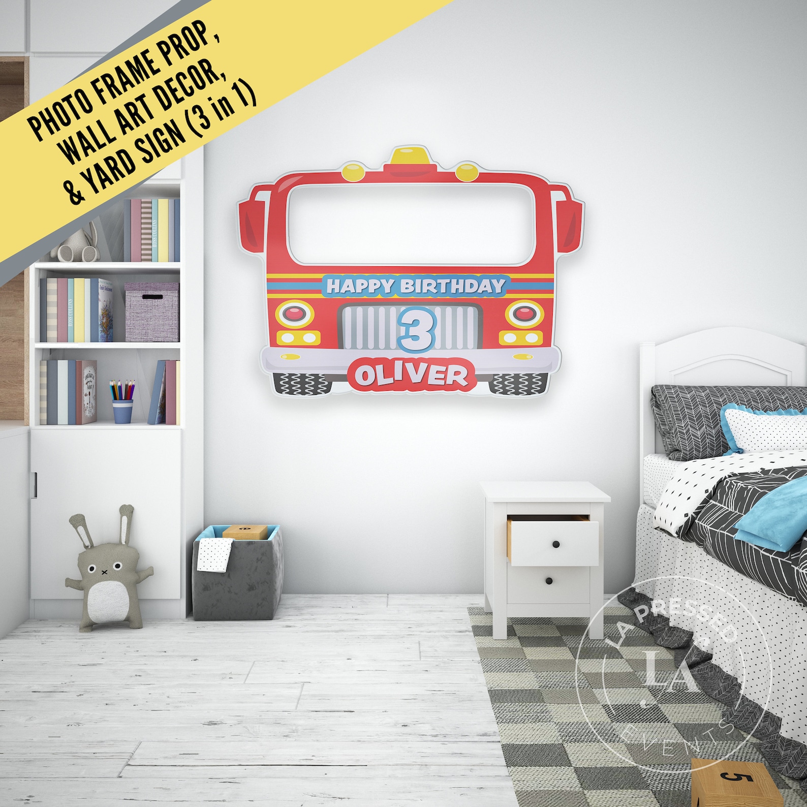 Fire Truck Photo Booth Cutout Fire Truck Wall Art Fire Truck - Etsy