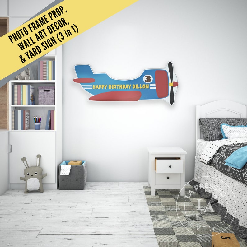 Airplane Photo Booth Frame Airplane Wall Art Airplane Yard Etsy