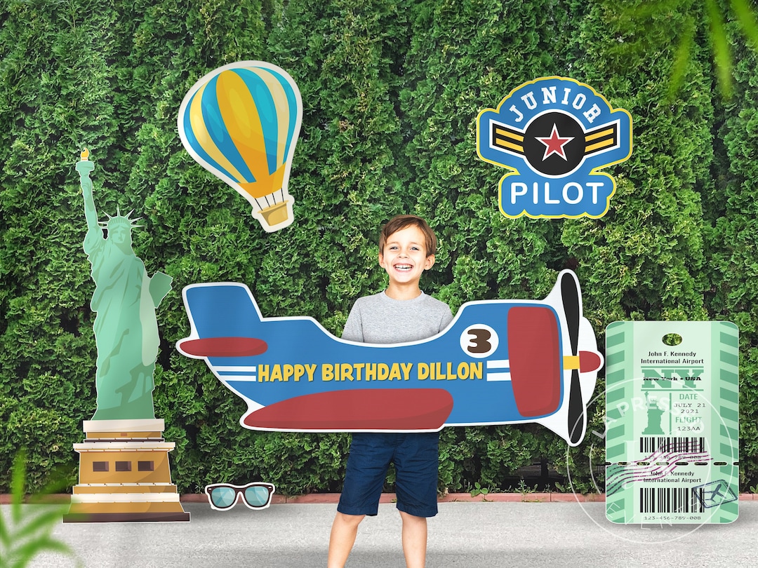 Airplane Photo Booth Frame Airplane Wall Art Airplane Yard Sign 3 Uses