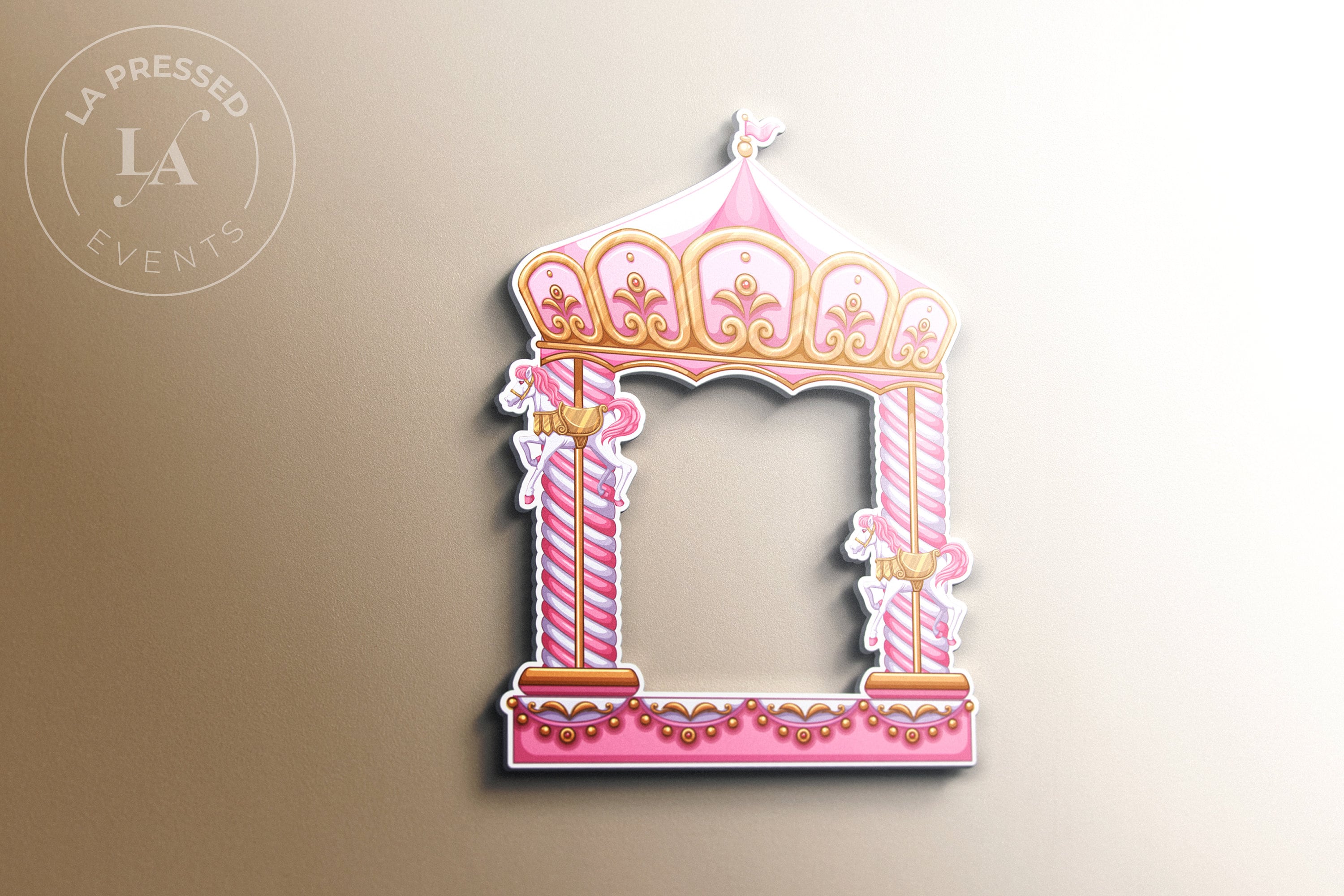 Carousel Photo Booth Frame Carousel Wall Art Carousel Yard Etsy