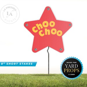 Blue Train Friends Birthday Party Cutouts, Personalized Birthday Signs